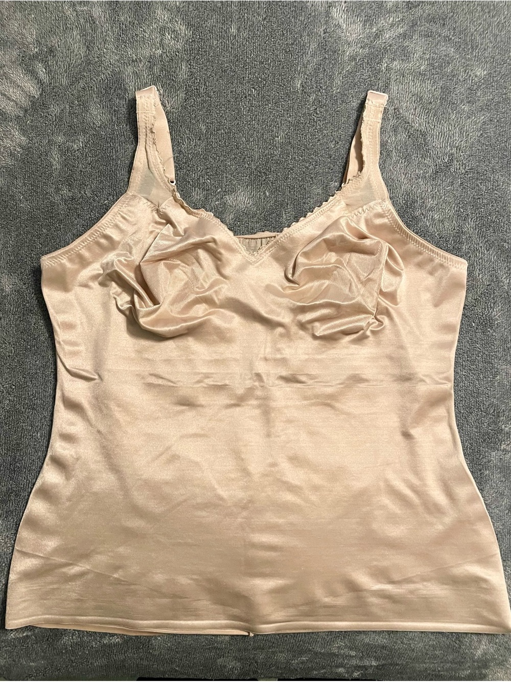 Ruby Ribbon Style 3012 Nude Shaping Camisole with Built-In Bra Support